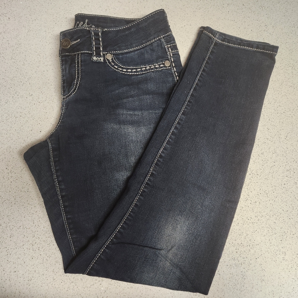 Maurices Dark Blue Jeggings Size Medium Short